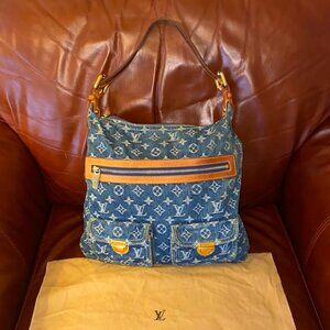 Authentic Louis Vuitton Monogram Denim Baggy PM Shoulder Bag  EUC trusted seller